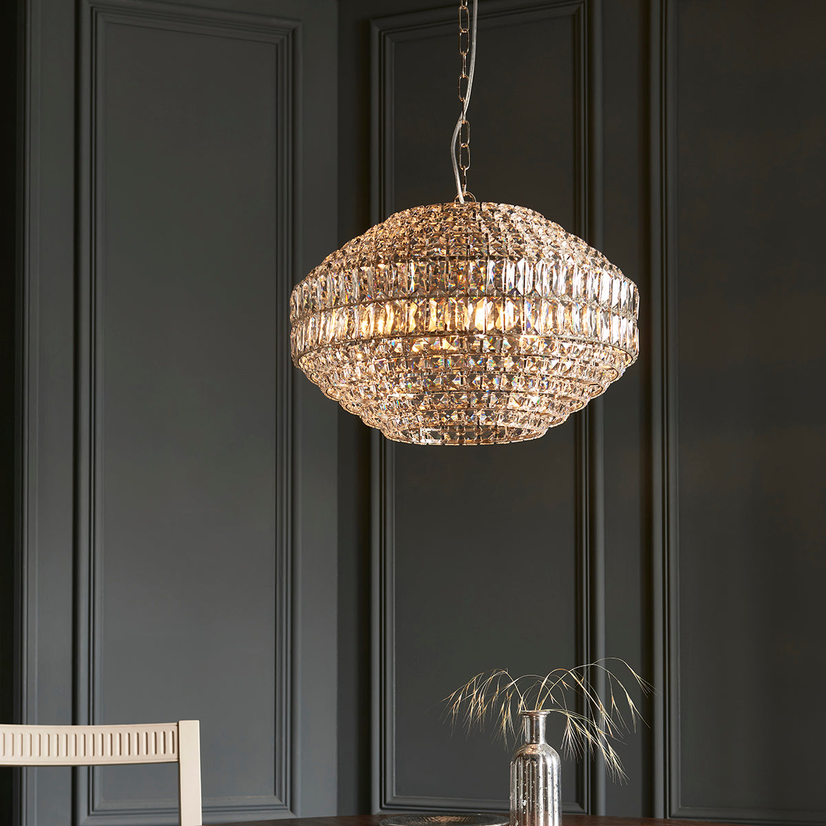 Esme Pendant in Bright Nickel