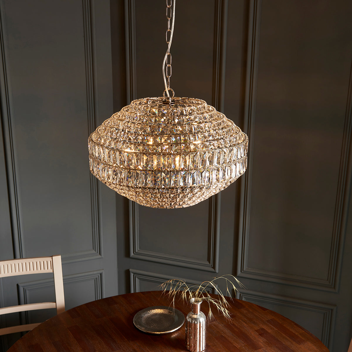 Esme Pendant in Bright Nickel