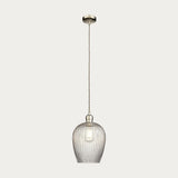 Bright nickel plate & ribbed glass Regular