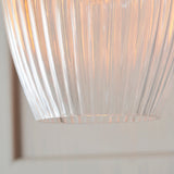 Bright nickel plate & ribbed glass Regular