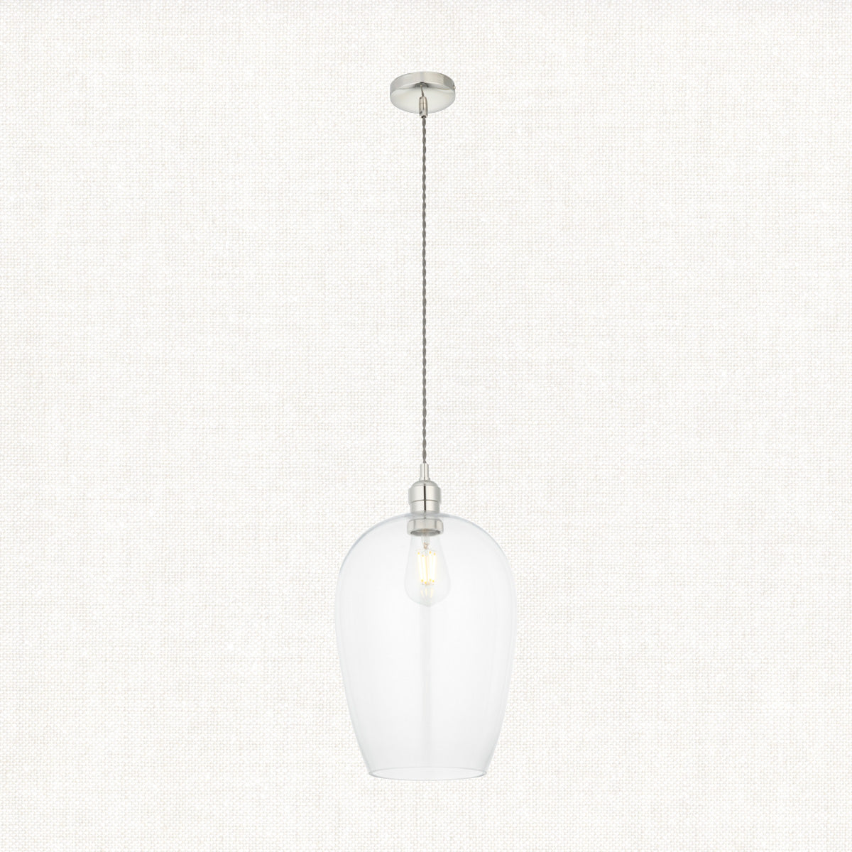 Bright nickel plate Large