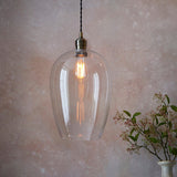 Antique brass plate Large