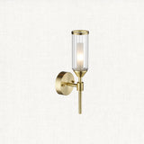 Juliette Glass Wall Light in Brushed Brass