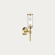 Juliette Glass Wall Light in Brushed Brass