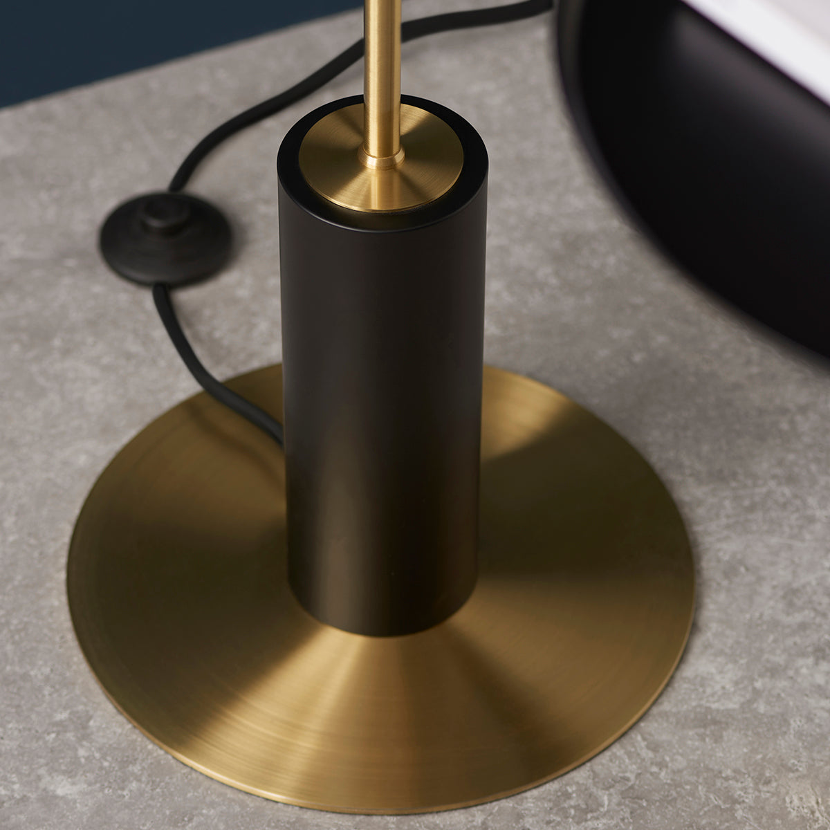 Ariella Frosted Glass Floor Light in Satin Brass
