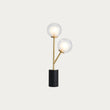 Ariella Frosted Glass Table Light in Satin Brass