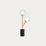 Ariella Frosted Glass Table Light in Satin Brass