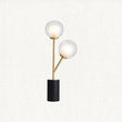 Ariella Frosted Glass Table Light in Satin Brass