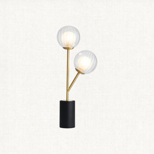Ariella Frosted Glass Table Light in Satin Brass