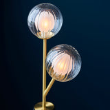 Ariella Frosted Glass Table Light in Satin Brass