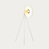 Warm white & brushed brass plate