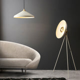 Warm white & brushed brass plate