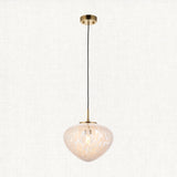 Bolota Confetti Glass Single Pendant in Satin Brass