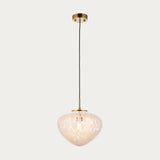 Bolota Confetti Glass Single Pendant in Satin Brass