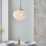 Bolota Confetti Glass Single Pendant in Satin Brass