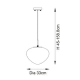 Bolota Confetti Glass Single Pendant in Satin Brass
