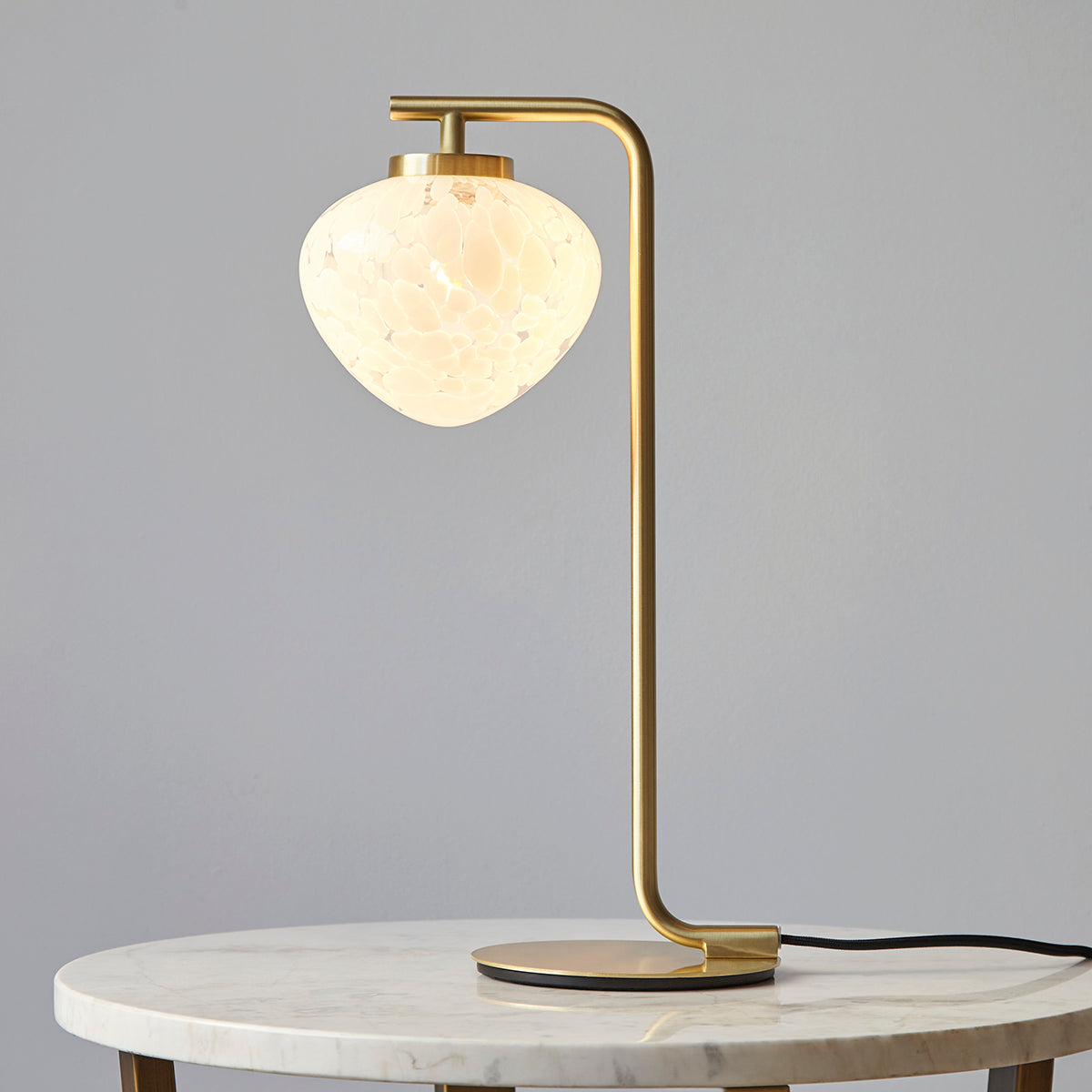 Bolota Confetti Glass Table Light in Satin Brass