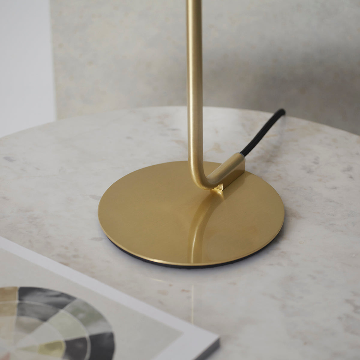 Bolota Confetti Glass Table Light in Satin Brass