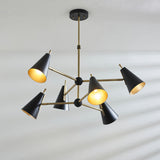 Axton Mid Century Pendant in Matt Black