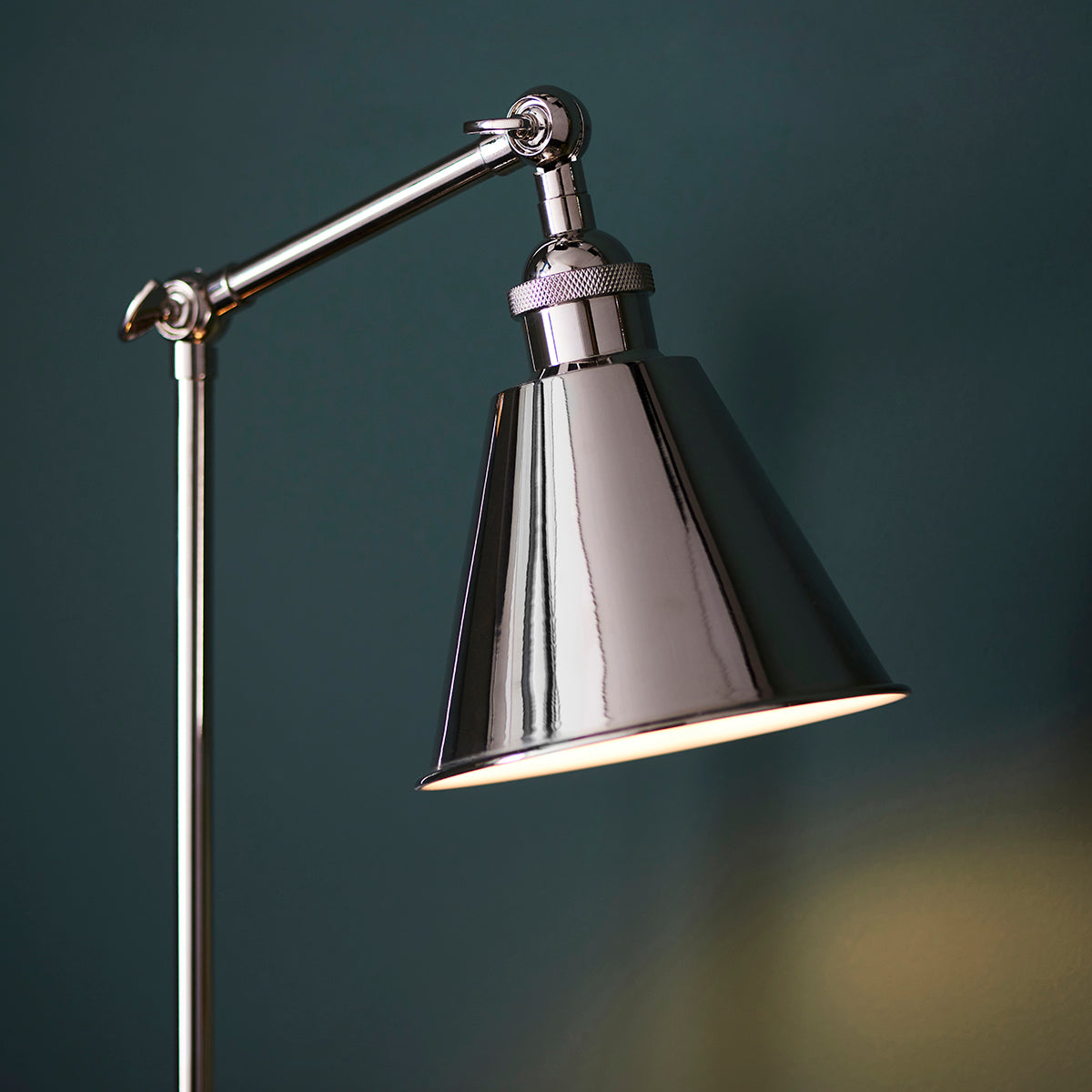Felton Table Light in Bright Nickel