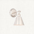 Felton Wall Light in Bright Nickel