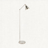 Felton Floor Light in Bright Nickel