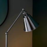 Felton Floor Light in Bright Nickel