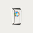 Draven Open Frame Table Light with Iridescent Glass