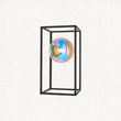 Draven Open Frame Table Light with Iridescent Glass