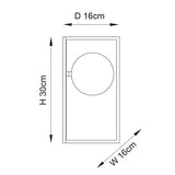 Draven Open Frame Table Light with Iridescent Glass