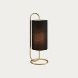 Antique brass paint & black fabric