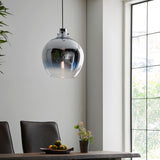 Zendaya Glass Pendant in Metallic Ombre