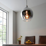 Zendaya Glass Pendant in Metallic Ombre