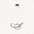 Evan Swirl Pendant in Textured Black