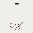 Evan Swirl Pendant in Textured Black