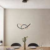 Evan Swirl Pendant in Textured Black