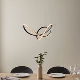 Evan Swirl Pendant in Textured Black