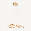Inez Multi Spiral Pendant in Satin Gold