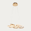 Inez Multi Spiral Pendant in Satin Gold