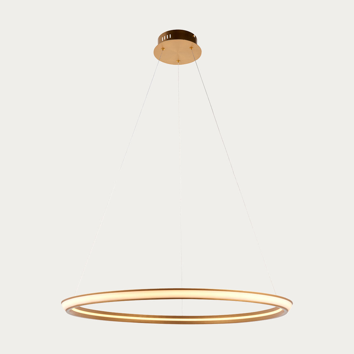 Ennie Ring Pendant in Satin Gold
