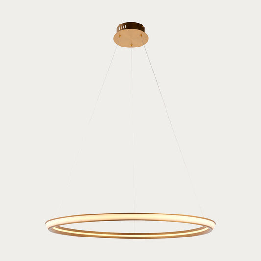 Ennie Ring Pendant in Satin Gold