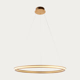 Ennie Ring Pendant in Satin Gold