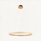 Ennie Ring Pendant in Satin Gold
