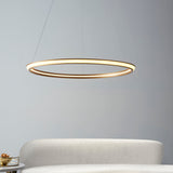 Ennie Ring Pendant in Satin Gold