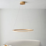 Ennie Ring Pendant in Satin Gold