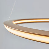 Ennie Ring Pendant in Satin Gold
