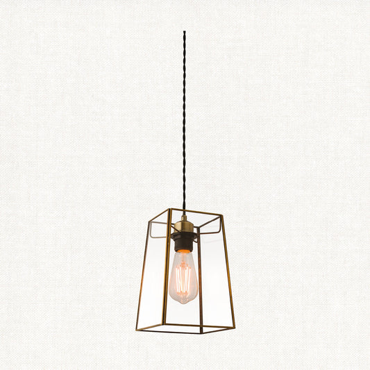 Balmoral Metal and Glass Pendant