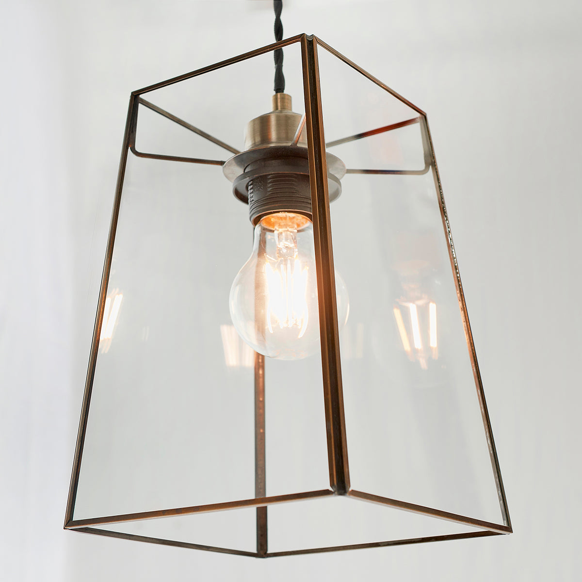 Balmoral Metal and Glass Pendant