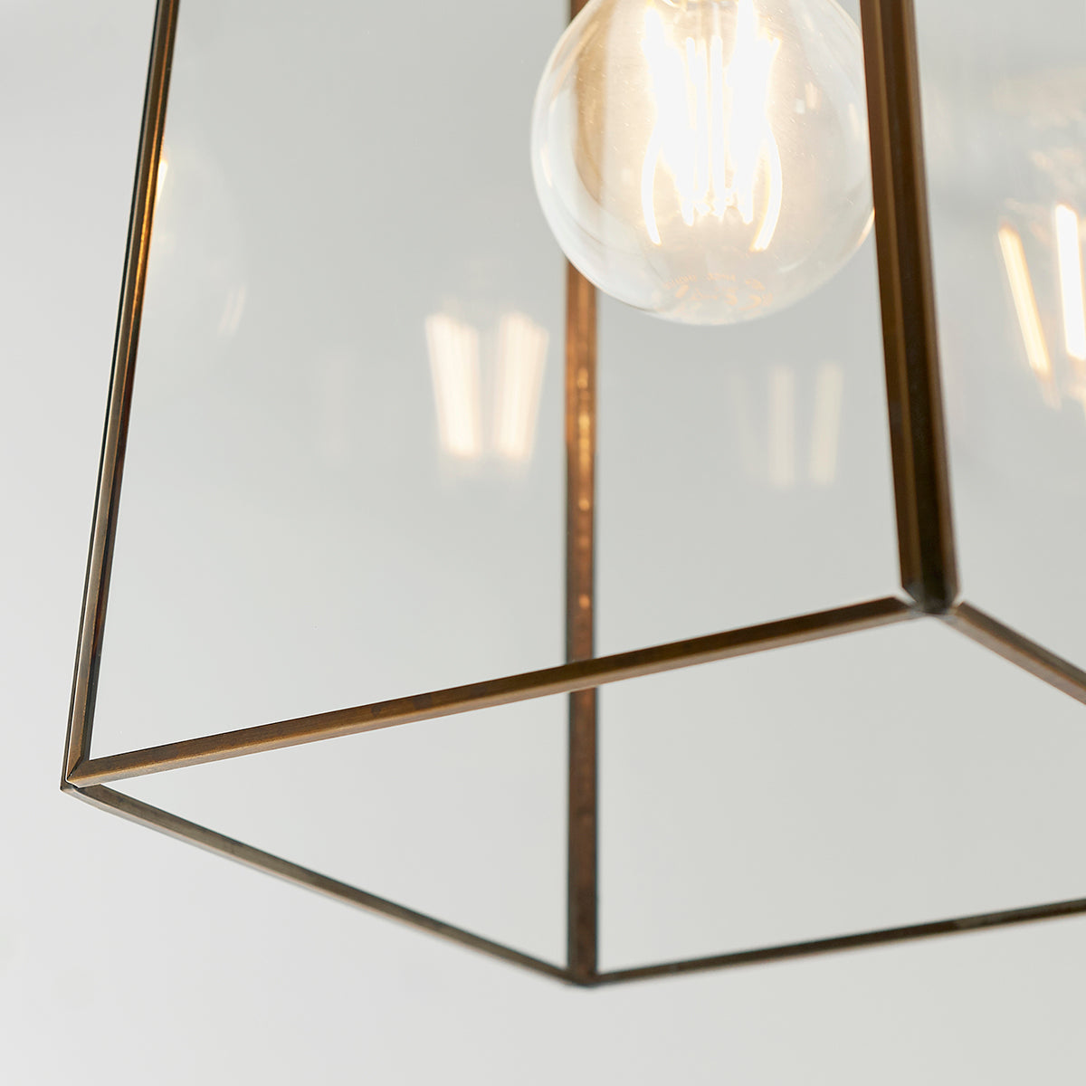 Balmoral Metal and Glass Pendant