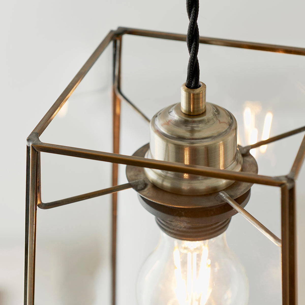Balmoral Metal and Glass Pendant